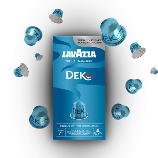 LAVAZZA NESPRESSO DEK. Master case 100 CAPS.