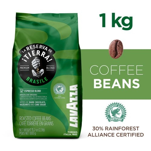 갤러리 뷰어에 이미지 로드, LAVAZZA 1KG TIERRA BRAZIL INTENSE GREEN  - BEANS
