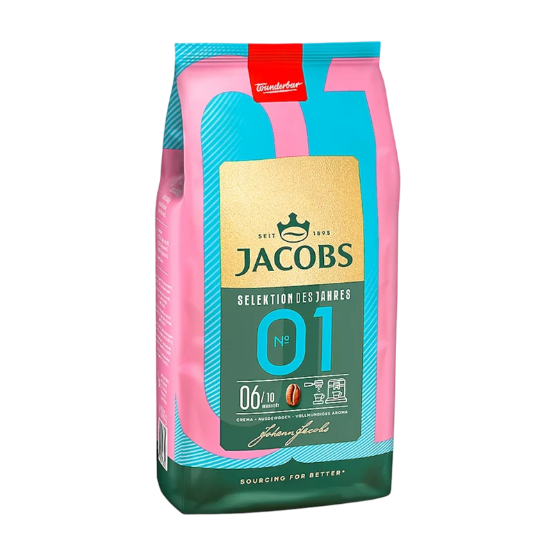 Load image into Gallery viewer, Jacobs Selektion des Jahres No. 1 – 1 kg Whole Bean Coffee – Balanced Medium Roast with Fruity &amp; Citrus Notes
