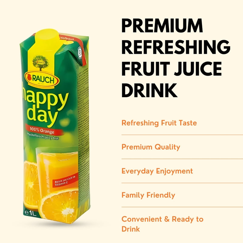 Load image into Gallery viewer, RAUCH Happy Day Orange Juice with Pulp 100% 1 L PET
