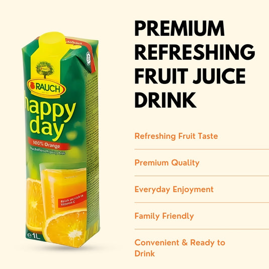 RAUCH Happy Day Orange Juice with Pulp 100% 1 L PET