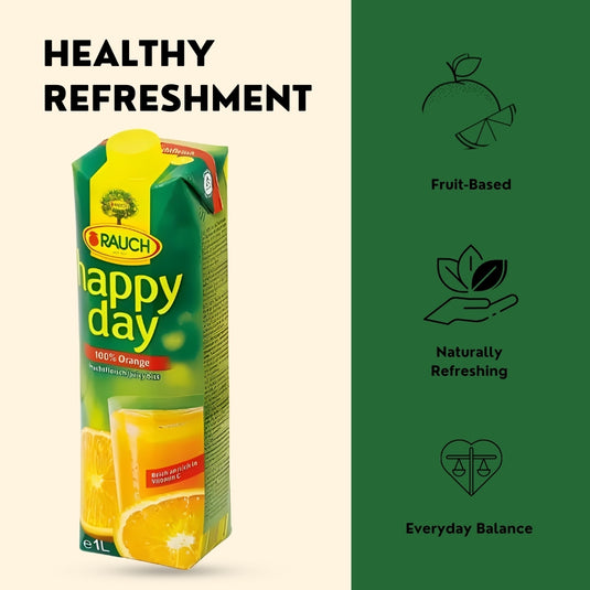 RAUCH Happy Day Orange Juice with Pulp 100% 1 L PET