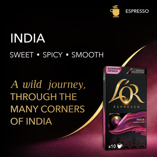 Espresso India L'OR BUNDLE - 100CAPS.