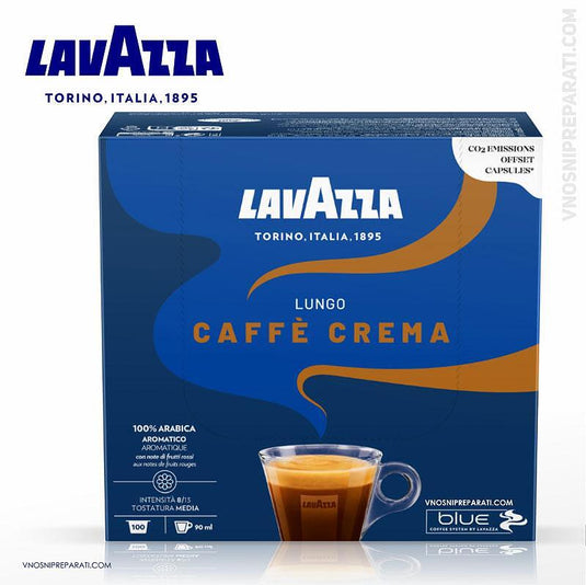 LAVAZZA 100 CAPS BLUE SYSTEM  - CAFFE CREMA