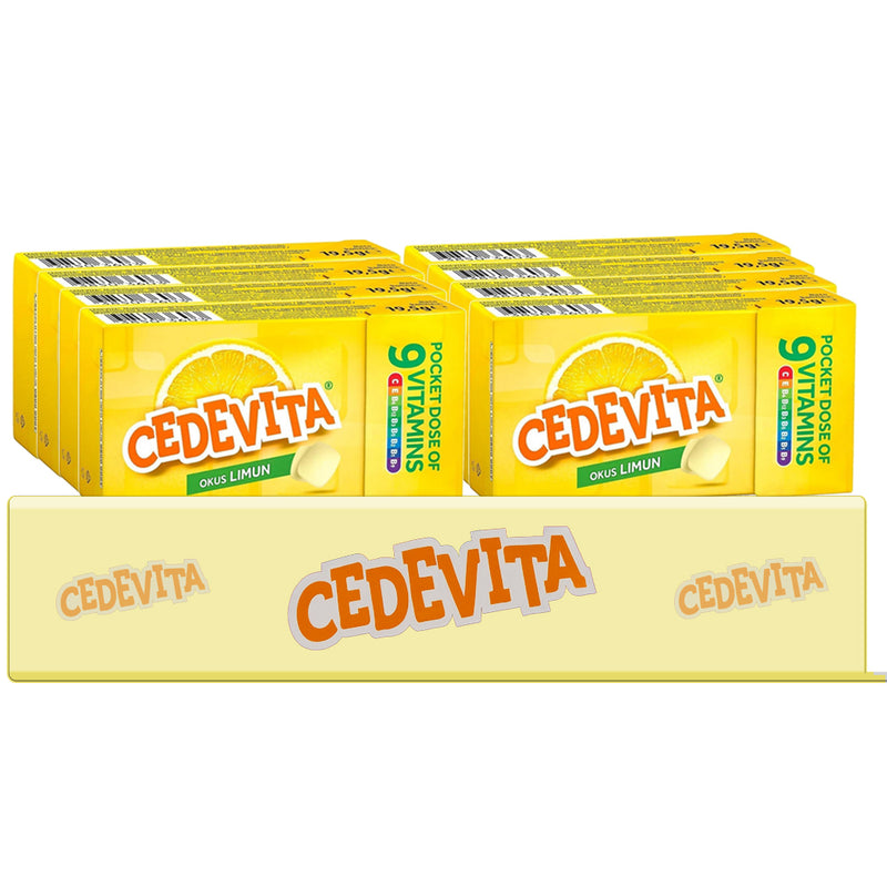 Load image into Gallery viewer, 8 Pack Cedevita Multivitamin Lemon Candies - Good for Immune Support &amp; Energy
