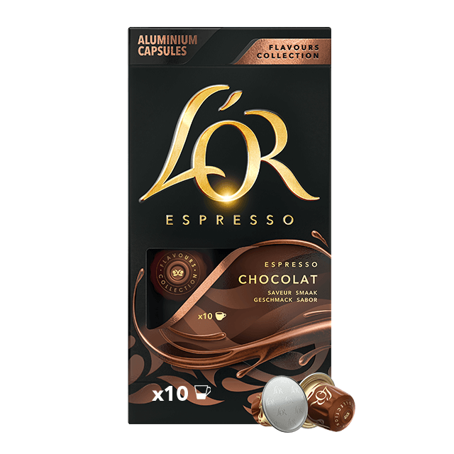 Load image into Gallery viewer, Espresso Chocolate L&#39;OR 10CAPS.
