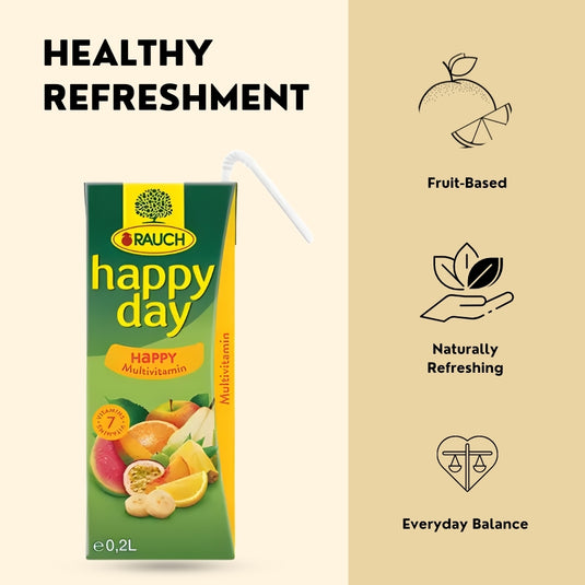RAUCH 快乐日复合维生素果汁饮料 35% – 0.2 升 – 27 瓶装