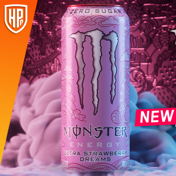 Load image into Gallery viewer, Monster Energy Drink Ultra Strawberry Dreams, Zero Sugar Energy Drink, 12 x 500 ml
