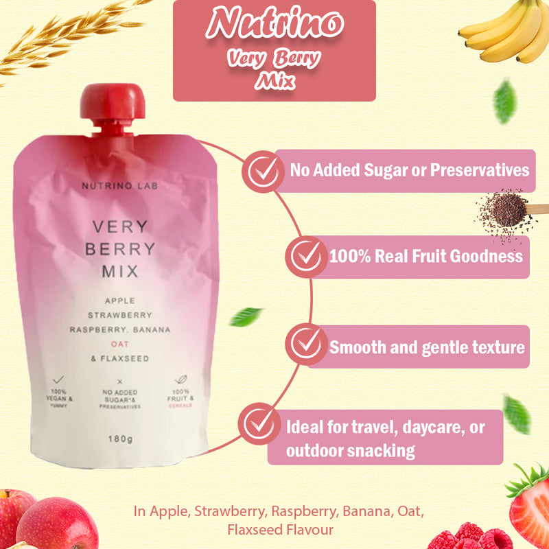 Load image into Gallery viewer, Nutrino apple strawberry raspberry 10 x 100g
