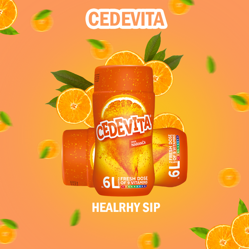 Load image into Gallery viewer, Cedevita Instant 9 Vitamins Drink in Granules (for 6 litres of Drink)
