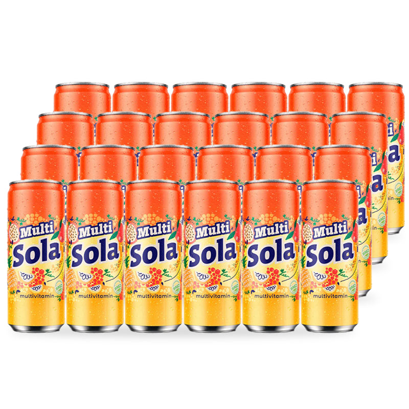 Load image into Gallery viewer, Sola Multivitamine Sap, 0,33 L Prime Drink, 24-pack Vers Multivitamine Sap voor Verfrissing, Vers Multivitamine Sap met Echte Smaak, Sap met Geperste Smaak en Echte Ingrediënten 
