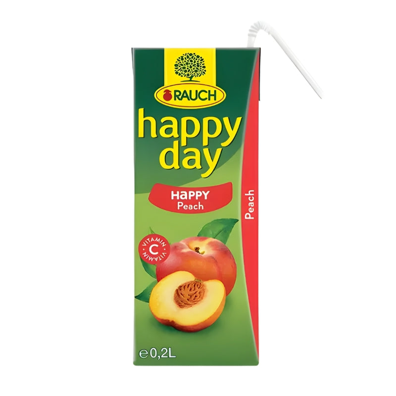 将图像加载到画廊查看器中，RAUCH 快乐蜜桃汁饮料 35% – 0.2 升 – 27 瓶装
