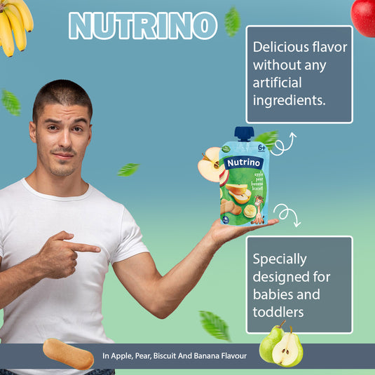 Nutrino apple pear banana with cereals 10 x 100g