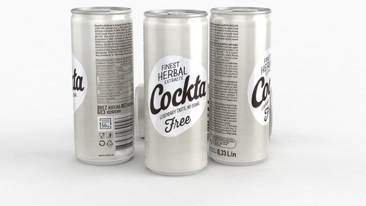 COCKTA FREE 0.33 L Can – Sugar-Free Herbal Soft Drink – Caffeine-Free & Refreshing ( FREE, 0.33 L)