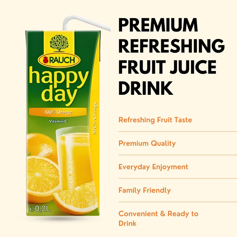 将图像加载到画廊查看器中，RAUCH 快乐橙汁 100% – 0.2 升 – 27 瓶装
