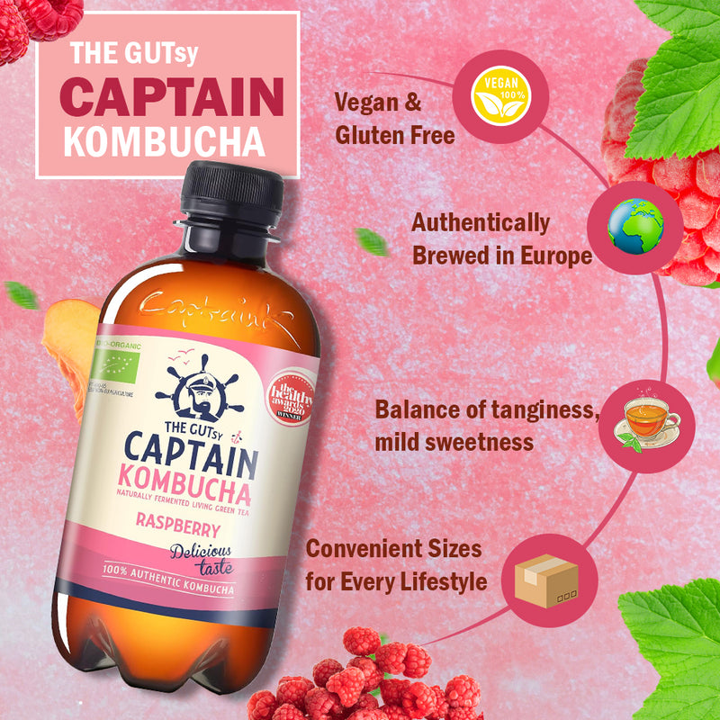 갤러리 뷰어에 이미지 로드, Captain Kombucha Raspberry 12 × 400 ml
