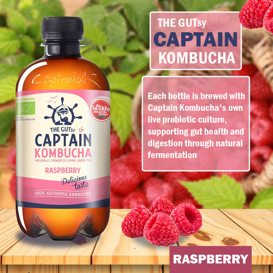 Captain Kombucha Raspberry 12 × 400 ml