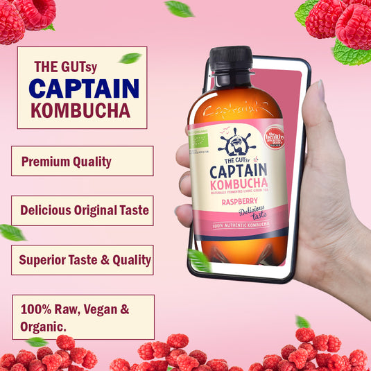 Captain Kombucha Raspberry 12 × 400 ml