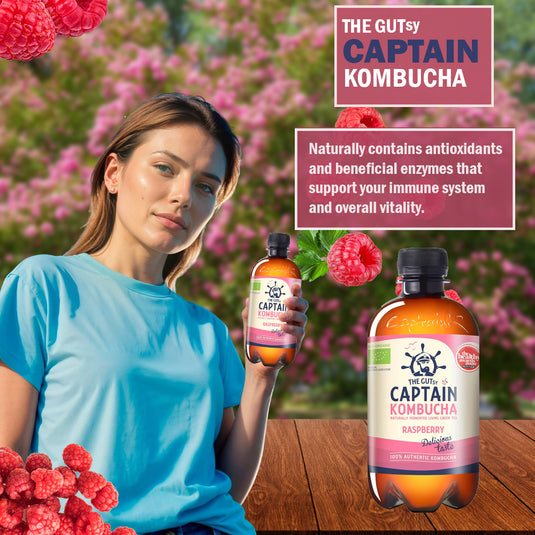 Captain Kombucha Raspberry 12 × 400 ml