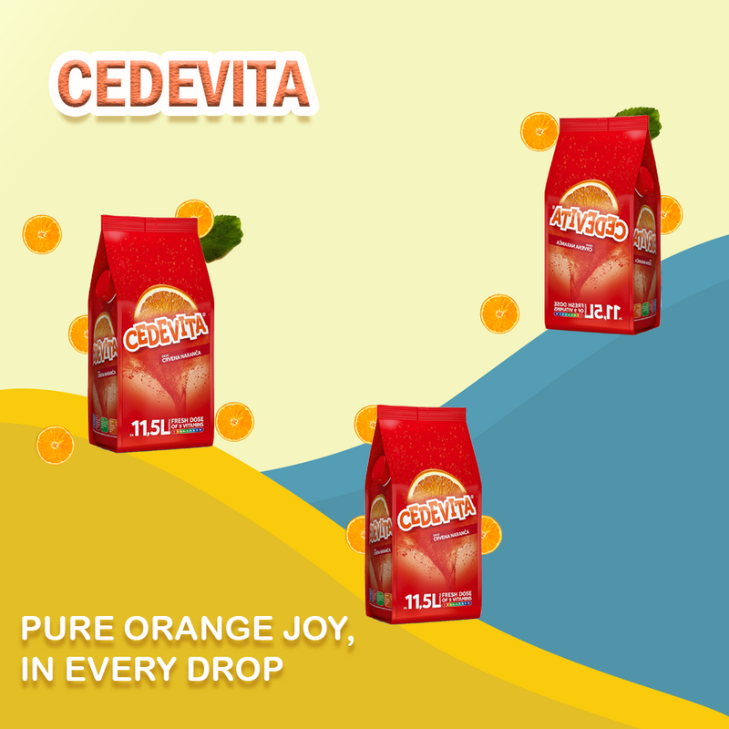 Load image into Gallery viewer, Cedevita Red Orange 9 Vitamins Makes 11.5 L
