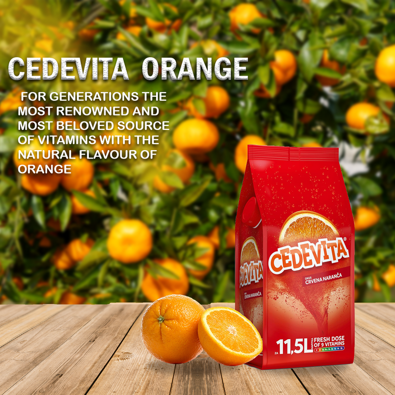 Load image into Gallery viewer, Cedevita Red Orange 9 Vitamins Makes 11.5 L
