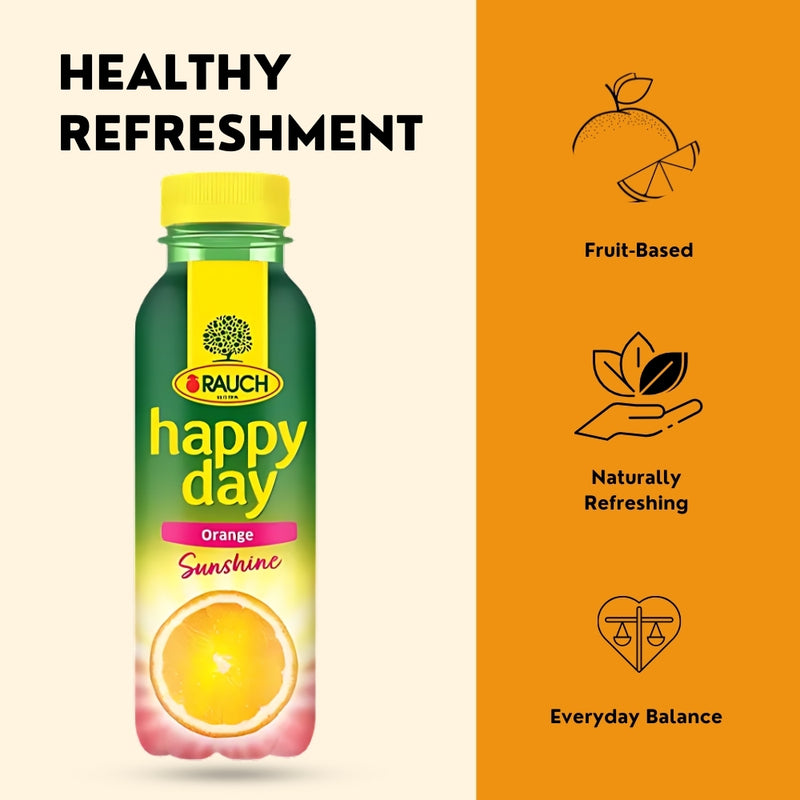 Load image into Gallery viewer, RAUCH Happy Day Sunshine Orange 0.33 L PET (12 Pack)
