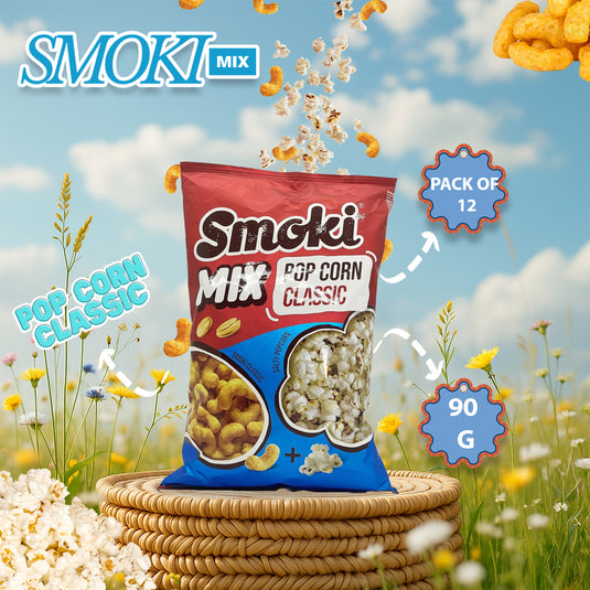 Smoki Puffed SnacksS (Tortilja Classic 90 G) - 12 stuks in een verpakking 