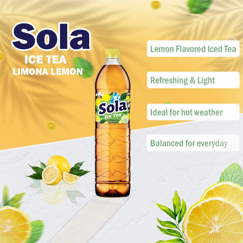 Load image into Gallery viewer, SOLA de echte smaak - Gemaakt met echte ingrediënten en met geperste smaak (citroen, 1,5 L) S 
