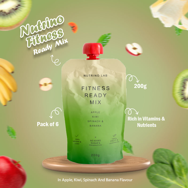 Load image into Gallery viewer, NUTRINO LAB FITNESS MIX – apple, kiwi, spinach, banana 6 x 200g

