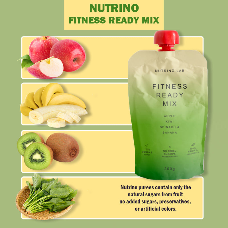 Load image into Gallery viewer, NUTRINO LAB FITNESS MIX – apple, kiwi, spinach, banana 6 x 200g
