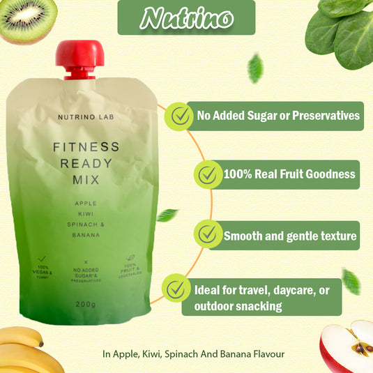 NUTRINO LAB FITNESS MIX – apple, kiwi, spinach, banana 6 x 200g
