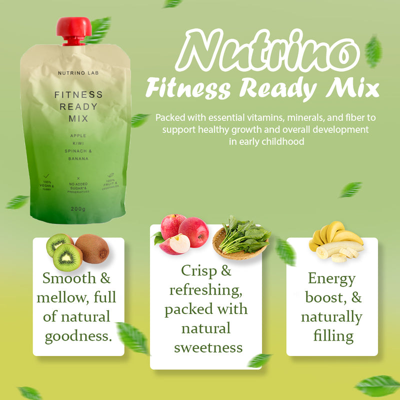 Load image into Gallery viewer, NUTRINO LAB FITNESS MIX – apple, kiwi, spinach, banana 6 x 200g
