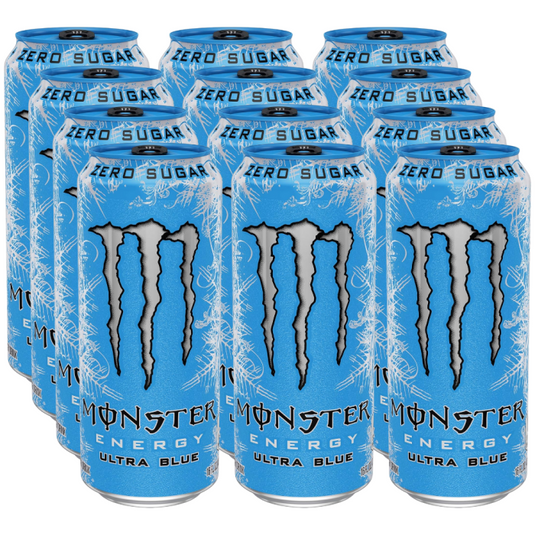Monster Energy Ultra 12 x 500 ml Blue, Light & Refreshing Energy Drink