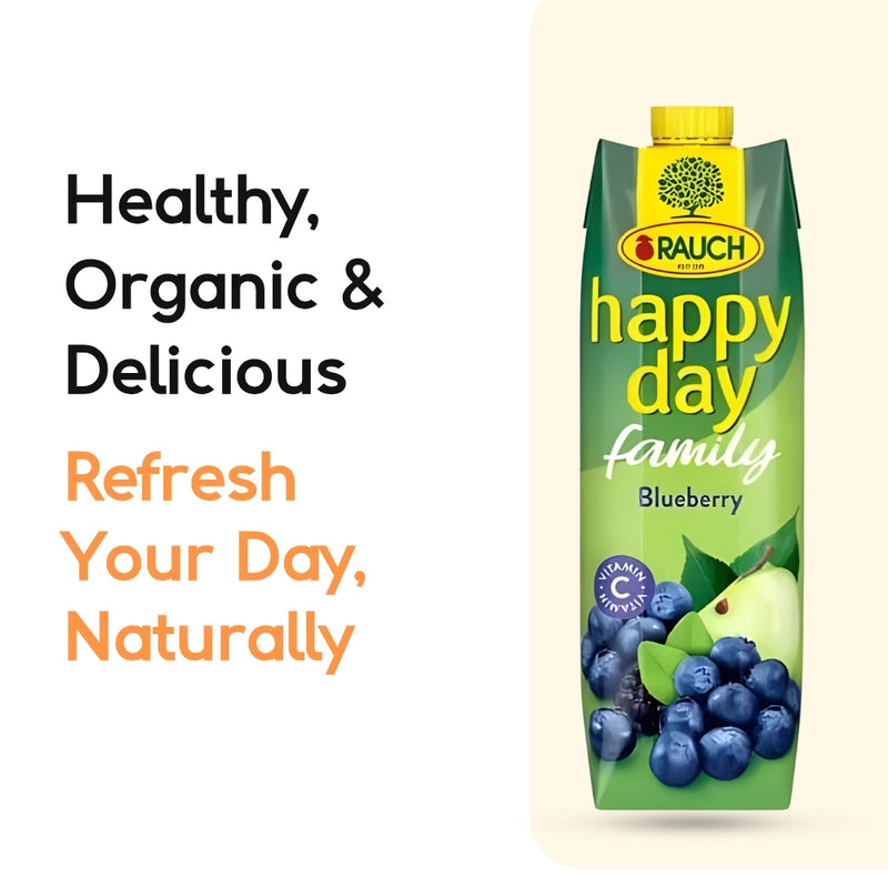 Load image into Gallery viewer, RAUCH Happy Day Happy Blueberry 25% Juice Drink 1 L PET
