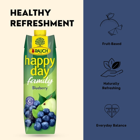 RAUCH Happy Day Happy Blueberry 25% Juice Drink 1 L PET
