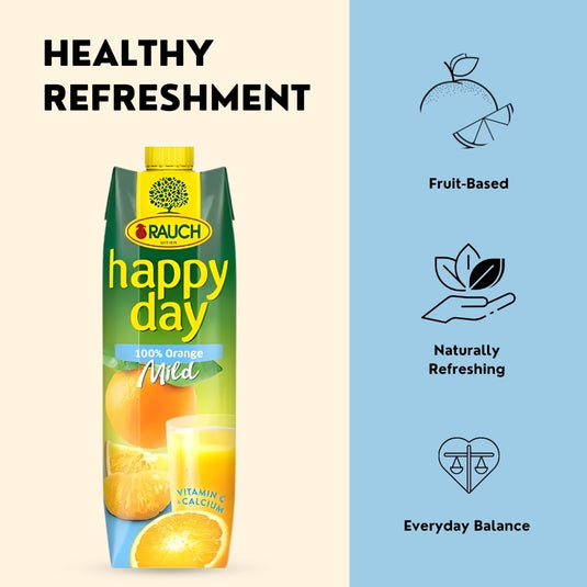 RAUCH Happy Day Mild Orange 100% Juice 1 L PET
