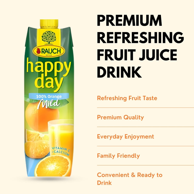 Load image into Gallery viewer, RAUCH Happy Day Mild Orange 100% Juice 1 L PET
