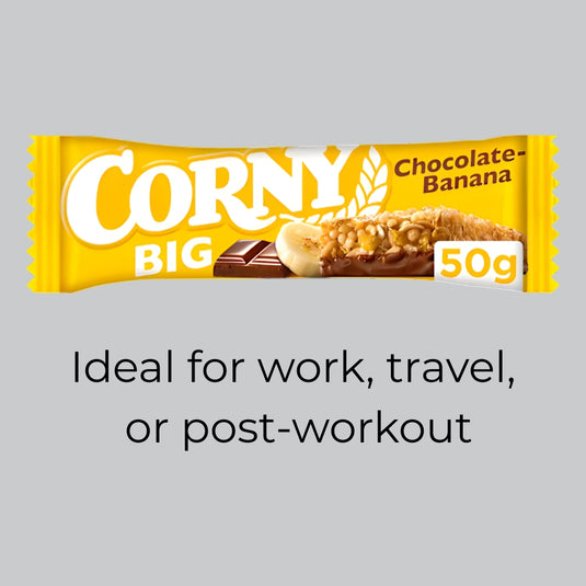 CORNY Big Chocolate & Banana Bar 50g (Pack of 24)