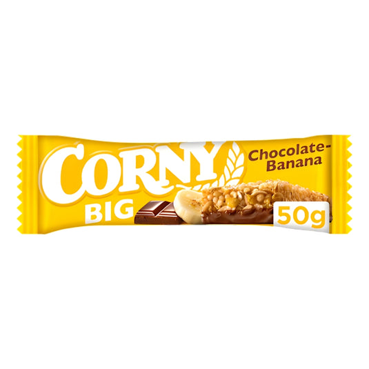 CORNY Big Chocolate & Banana Bar 50g (Pack of 24)