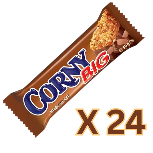 CORNY Big Milk Chocolate Cereal Bar 50 g (Pack of 24)