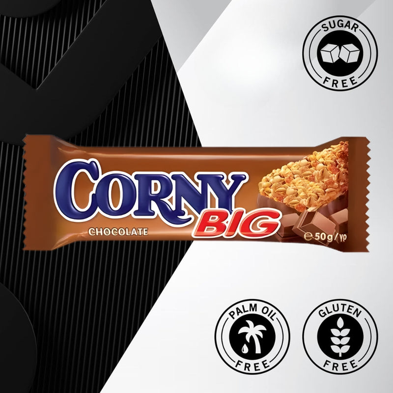 갤러리 뷰어에 이미지 로드, CORNY Big Milk Chocolate Cereal Bar 50 g (Pack of 24)
